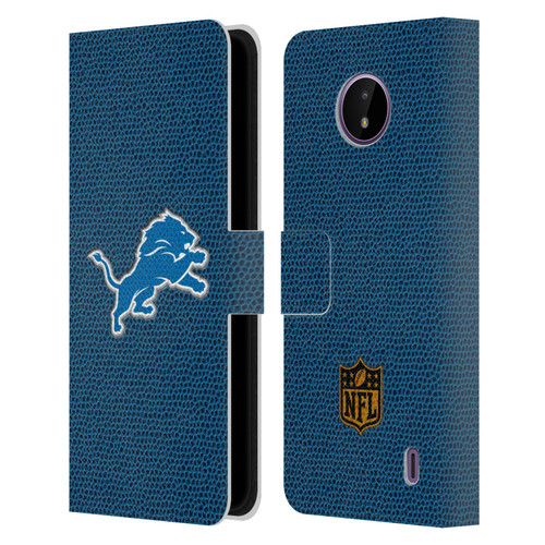 NFL Detroit Lions Logo Football Leather Book Wallet Case Cover For Nokia C10 / C20