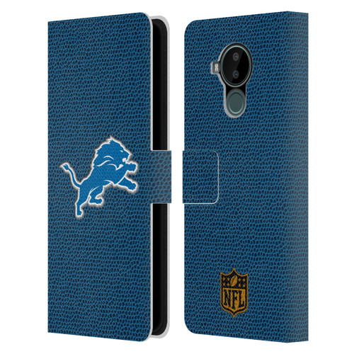 NFL Detroit Lions Logo Football Leather Book Wallet Case Cover For Nokia C30