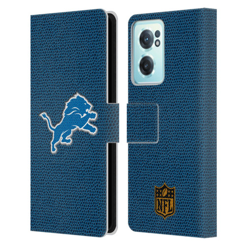 NFL Detroit Lions Logo Football Leather Book Wallet Case Cover For OnePlus Nord CE 2 5G