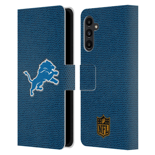 NFL Detroit Lions Logo Football Leather Book Wallet Case Cover For Samsung Galaxy A13 5G (2021)