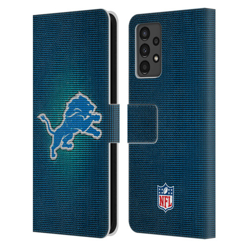 NFL Detroit Lions Artwork LED Leather Book Wallet Case Cover For Samsung Galaxy A13 (2022)