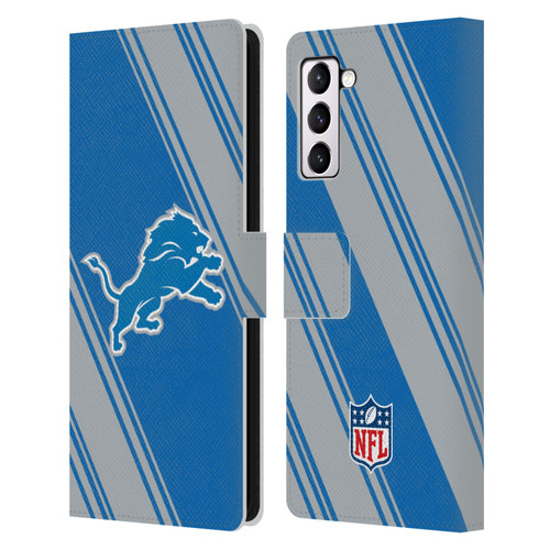 NFL Detroit Lions Artwork Stripes Leather Book Wallet Case Cover For Samsung Galaxy S21+ 5G NFL Detroit Lions Artwork Stripes Leather Book Wallet Case Cover For Samsung Galaxy S21+ 5G