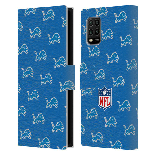 NFL Detroit Lions Artwork Patterns Leather Book Wallet Case Cover For Xiaomi Mi 10 Lite 5G