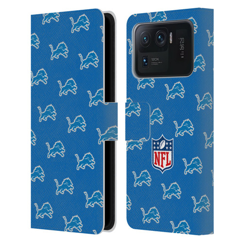 NFL Detroit Lions Artwork Patterns Leather Book Wallet Case Cover For Xiaomi Mi 11 Ultra