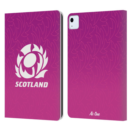 Scotland Rugby Graphics Gradient Pattern Leather Book Wallet Case Cover For Apple iPad Air 11 2020/2022/2024