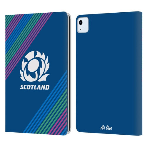 Scotland Rugby Graphics Stripes Leather Book Wallet Case Cover For Apple iPad Air 11 2020/2022/2024