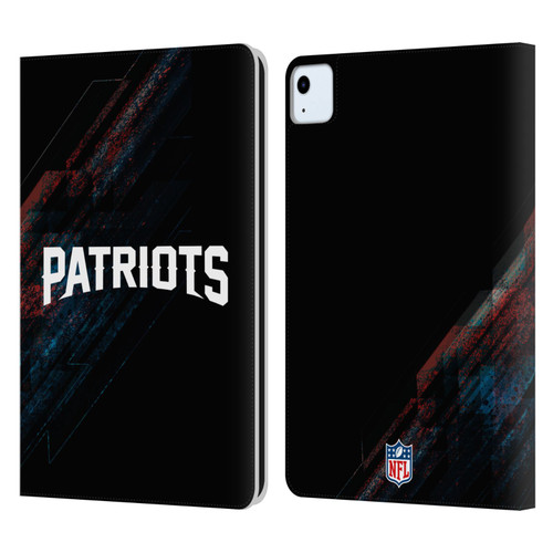 NFL New England Patriots Logo Blur Leather Book Wallet Case Cover For Apple iPad Air 2020 / 2022