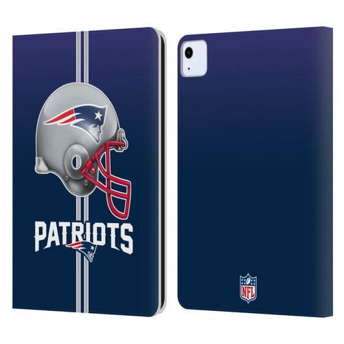 NFL New England Patriots Logo Helmet Leather Book Wallet Case Cover For Apple iPad Air 11 2020/2022/2024/2025 NFL New England Patriots Logo Helmet Leather Book Wallet Case Cover For Apple iPad Air 11 2020/2022/2024/2025