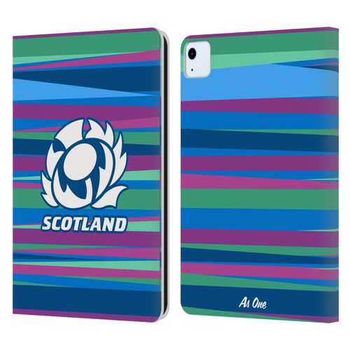 Scotland Rugby Graphics Training Pattern Leather Book Wallet Case Cover For Apple iPad Air 2020 / 2022