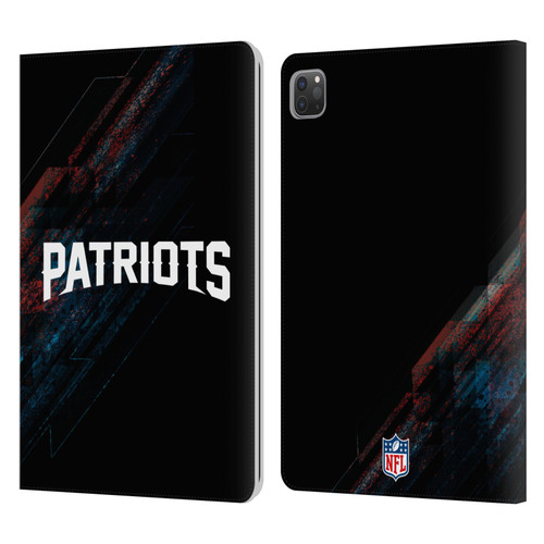 NFL New England Patriots Logo Blur Leather Book Wallet Case Cover For Apple iPad Pro 11 2020 / 2021 / 2022
