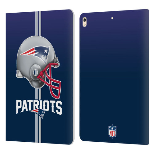 NFL New England Patriots Logo Helmet Leather Book Wallet Case Cover For Apple iPad Pro 10.5 (2017)