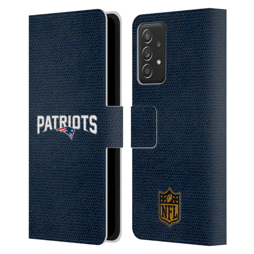 NFL New England Patriots Logo Football Leather Book Wallet Case Cover For Samsung Galaxy A53 5G (2022)