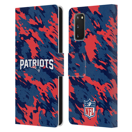 NFL New England Patriots Logo Camou Leather Book Wallet Case Cover For Samsung Galaxy S20 / S20 5G NFL New England Patriots Logo Camou Leather Book Wallet Case Cover For Samsung Galaxy S20 / S20 5G