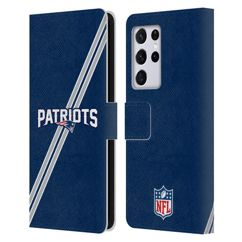 NFL New England Patriots Logo Stripes Leather Book Wallet Case Cover For Samsung Galaxy S21 Ultra 5G NFL New England Patriots Logo Stripes Leather Book Wallet Case Cover For Samsung Galaxy S21 Ultra 5G