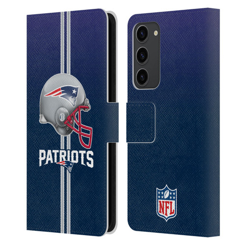 NFL New England Patriots Logo Helmet Leather Book Wallet Case Cover For Samsung Galaxy S23+ 5G NFL New England Patriots Logo Helmet Leather Book Wallet Case Cover For Samsung Galaxy S23+ 5G