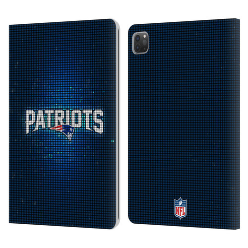 NFL New England Patriots Artwork LED Leather Book Wallet Case Cover For Apple iPad Pro 11 2020 / 2021 / 2022