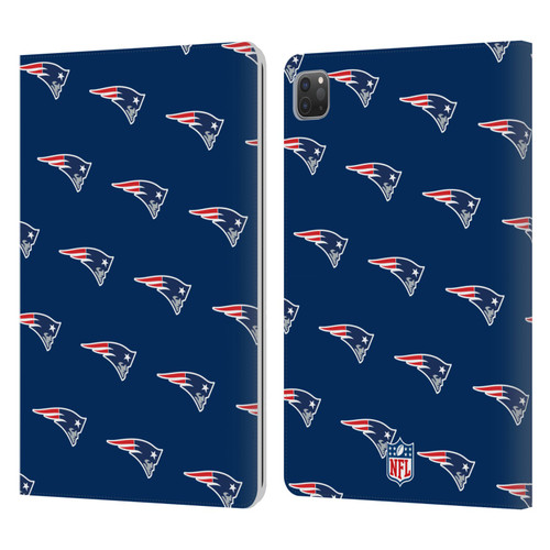 NFL New England Patriots Artwork Patterns Leather Book Wallet Case Cover For Apple iPad Pro 11 2020 / 2021 / 2022
