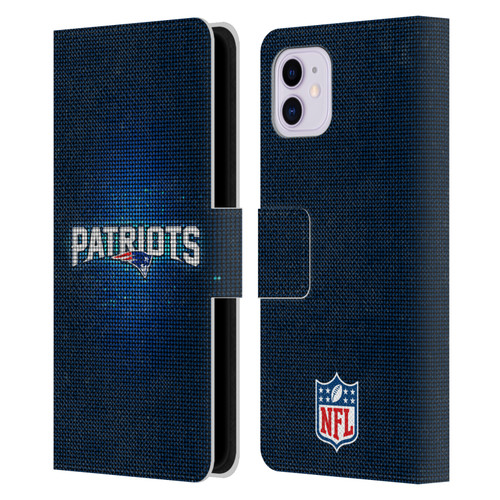 NFL New England Patriots Artwork LED Leather Book Wallet Case Cover For Apple iPhone 11