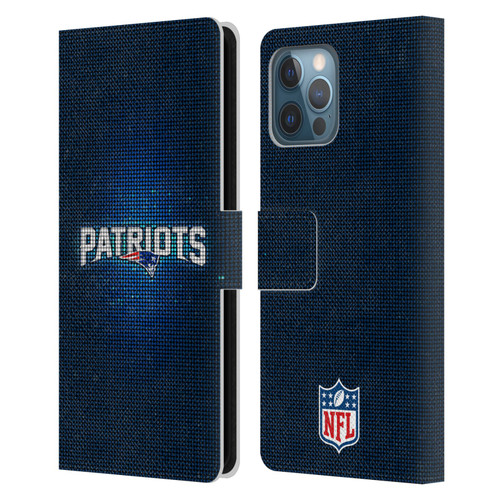 NFL New England Patriots Artwork LED Leather Book Wallet Case Cover For Apple iPhone 12 Pro Max