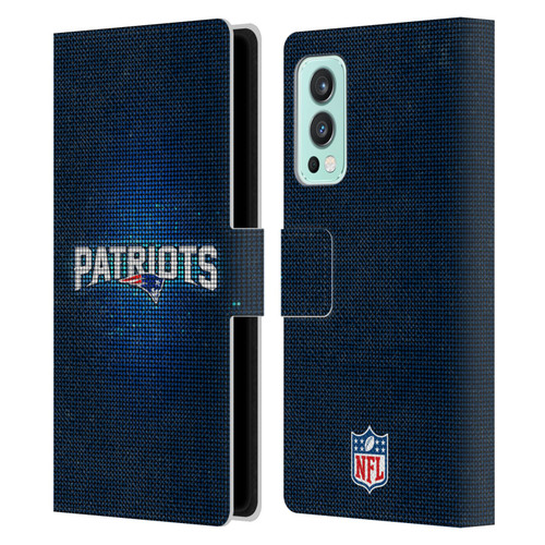 NFL New England Patriots Artwork LED Leather Book Wallet Case Cover For OnePlus Nord 2 5G