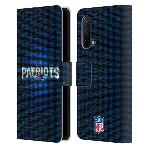 NFL New England Patriots Artwork LED Leather Book Wallet Case Cover For OnePlus Nord CE 5G