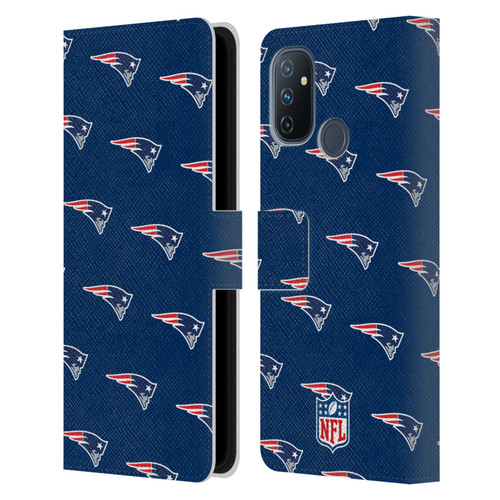 NFL New England Patriots Artwork Patterns Leather Book Wallet Case Cover For OnePlus Nord N100