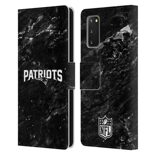 NFL New England Patriots Artwork Marble Leather Book Wallet Case Cover For Samsung Galaxy S20 / S20 5G