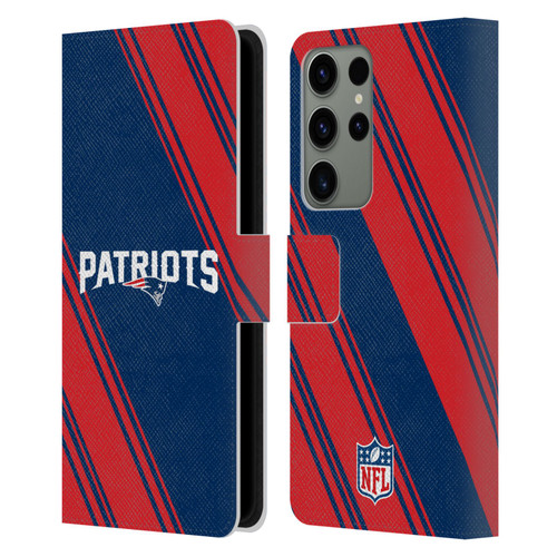 NFL New England Patriots Artwork Stripes Leather Book Wallet Case Cover For Samsung Galaxy S23 Ultra 5G NFL New England Patriots Artwork Stripes Leather Book Wallet Case Cover For Samsung Galaxy S23 Ultra 5G