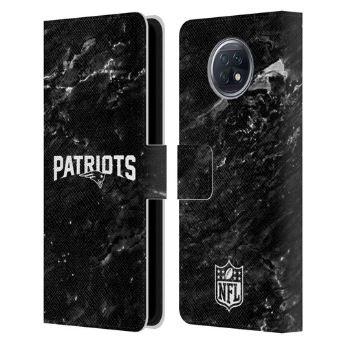 NFL New England Patriots Artwork Marble Leather Book Wallet Case Cover For Xiaomi Redmi Note 9T 5G