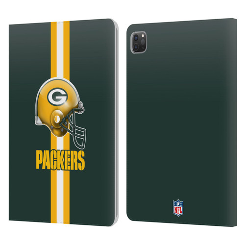 NFL Green Bay Packers Logo Helmet Leather Book Wallet Case Cover For Apple iPad Pro 11 2020 / 2021 / 2022