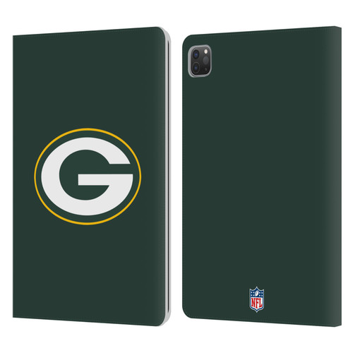 NFL Green Bay Packers Logo Plain Leather Book Wallet Case Cover For Apple iPad Pro 11 2020 / 2021 / 2022