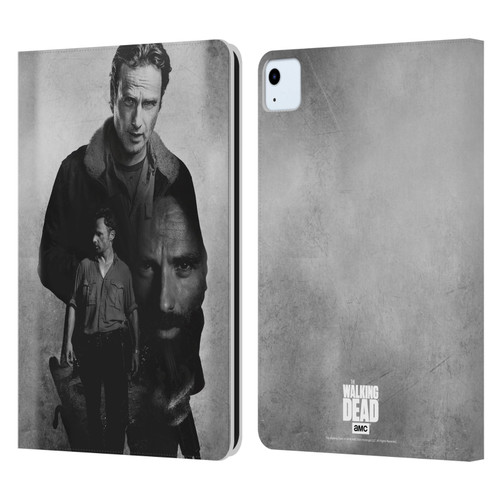 AMC The Walking Dead Double Exposure Rick Leather Book Wallet Case Cover For Apple iPad Air 2020 / 2022
