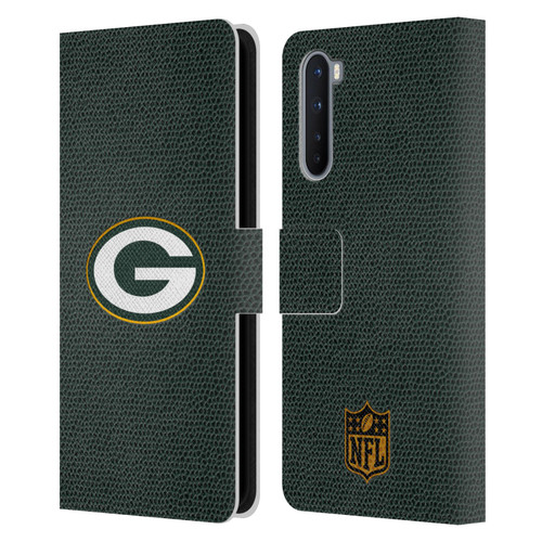 NFL Green Bay Packers Logo Football Leather Book Wallet Case Cover For OnePlus Nord 5G