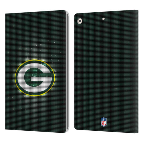 NFL Green Bay Packers Artwork LED Leather Book Wallet Case Cover For Apple iPad 10.2 2019/2020/2021