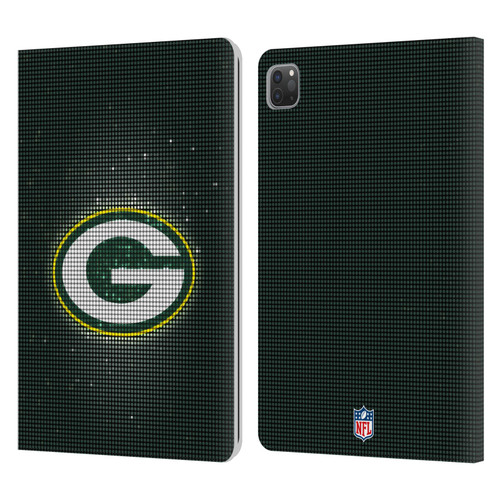 NFL Green Bay Packers Artwork LED Leather Book Wallet Case Cover For Apple iPad Pro 11 2020 / 2021 / 2022