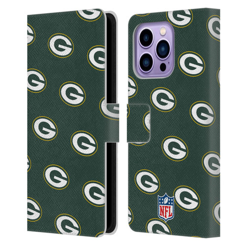 NFL Green Bay Packers Artwork Patterns Leather Book Wallet Case Cover For Apple iPhone 14 Pro Max