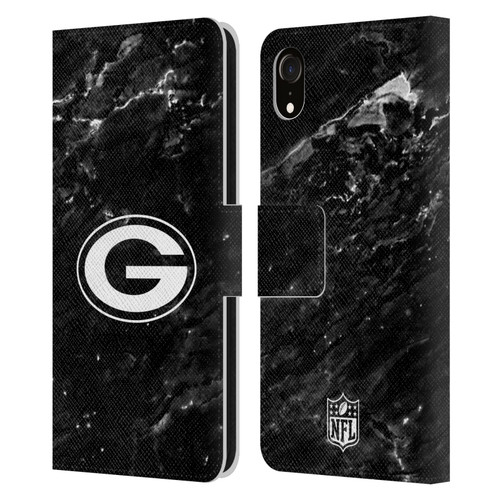 NFL Green Bay Packers Artwork Marble Leather Book Wallet Case Cover For Apple iPhone XR