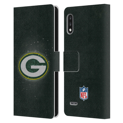 NFL Green Bay Packers Artwork LED Leather Book Wallet Case Cover For LG K22