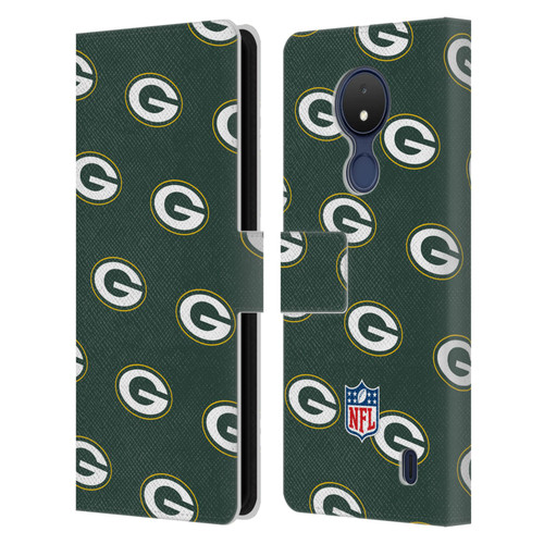 NFL Green Bay Packers Artwork Patterns Leather Book Wallet Case Cover For Nokia C21