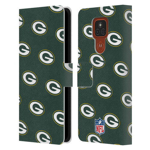 NFL Green Bay Packers Artwork Patterns Leather Book Wallet Case Cover For Motorola Moto E7 Plus