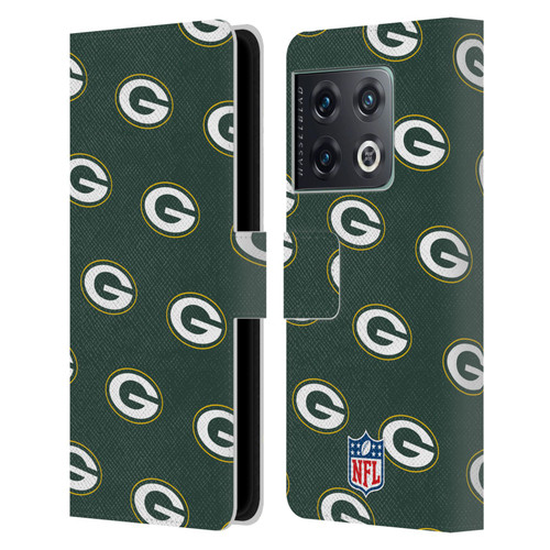 NFL Green Bay Packers Artwork Patterns Leather Book Wallet Case Cover For OnePlus 10 Pro
