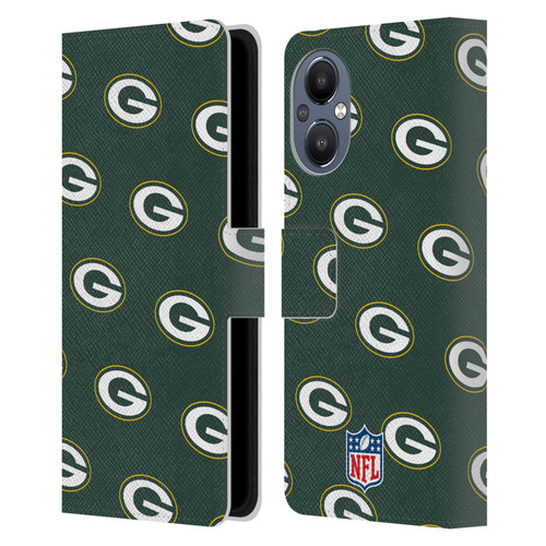 NFL Green Bay Packers Artwork Patterns Leather Book Wallet Case Cover For OnePlus Nord N20 5G