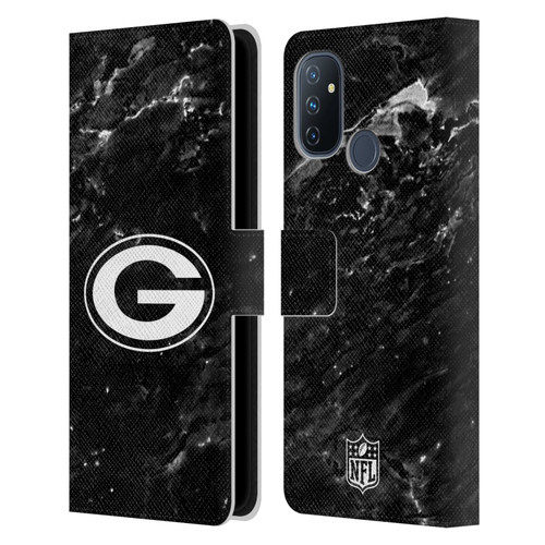 NFL Green Bay Packers Artwork Marble Leather Book Wallet Case Cover For OnePlus Nord N100