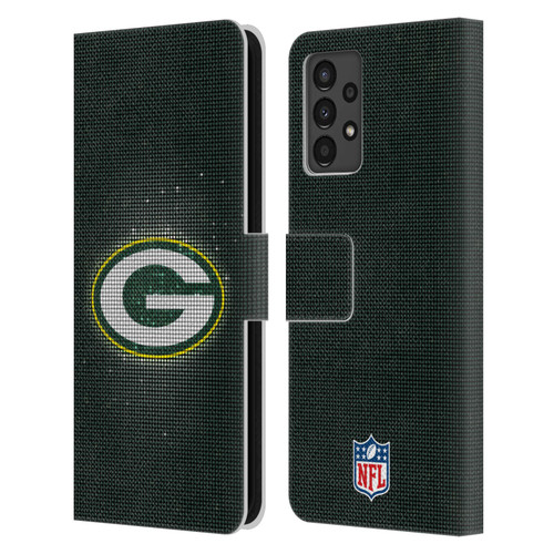 NFL Green Bay Packers Artwork LED Leather Book Wallet Case Cover For Samsung Galaxy A13 (2022)