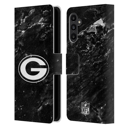 NFL Green Bay Packers Artwork Marble Leather Book Wallet Case Cover For Samsung Galaxy A13 5G (2021)