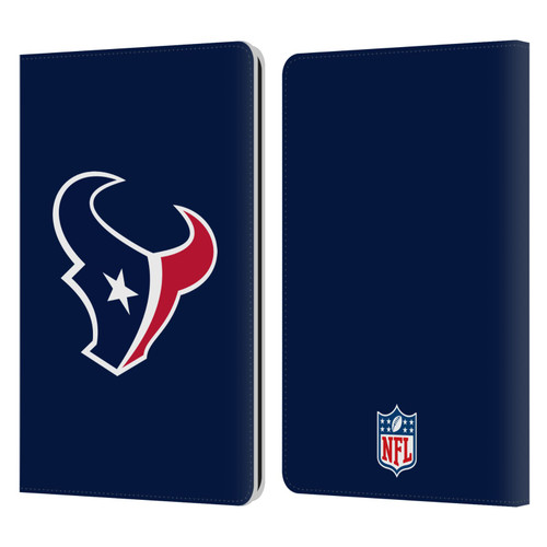 NFL Houston Texans Logo Plain Leather Book Wallet Case Cover For Amazon Kindle Paperwhite 1 / 2 / 3