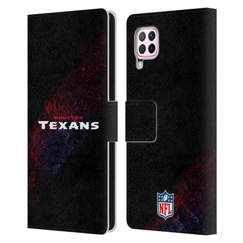NFL Houston Texans Logo Blur Leather Book Wallet Case Cover For Huawei Nova 6 SE / P40 Lite