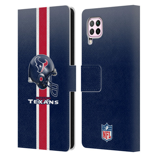 NFL Houston Texans Logo Helmet Leather Book Wallet Case Cover For Huawei Nova 6 SE / P40 Lite