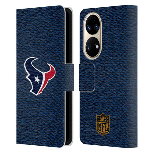 NFL Houston Texans Logo Football Leather Book Wallet Case Cover For Huawei P50
