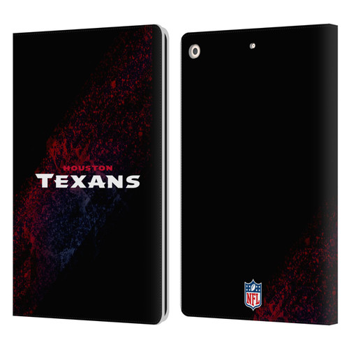 NFL Houston Texans Logo Blur Leather Book Wallet Case Cover For Apple iPad 10.2 2019/2020/2021